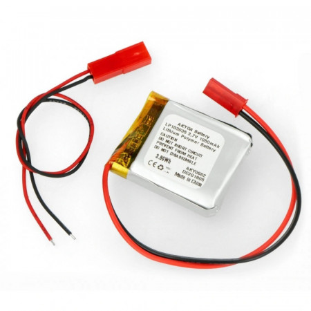 Li-Polimer akkumulátor LP103035 3,7 V 1050 mAh