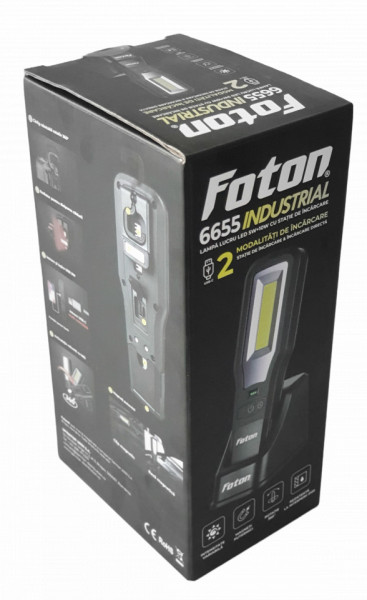 Lampă de lucru multifuncțională Foton 6655 cu stație de încărcare în cutie