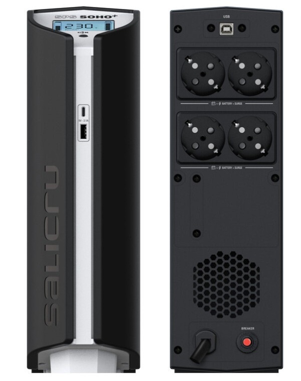 UPS Salicru Line Interactive SPS 1250 SOHO+ cu USB dual