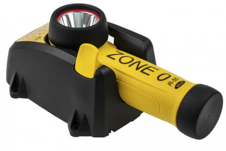 Lanternă reîncărcabilă ATEX Z0 Wolflite R-55H în încărcător