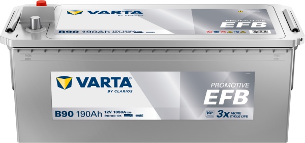 ​​​​Autó akkumulátor Varta 690500105 B90 - 190Ah 1050A EFB - Img 2