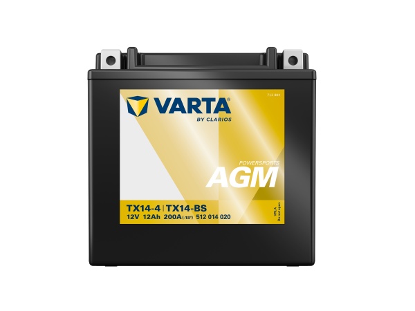 Мото батерия AGM 12V 12Ah Varta Powersports TX14-4 / 512014020 - Img 3