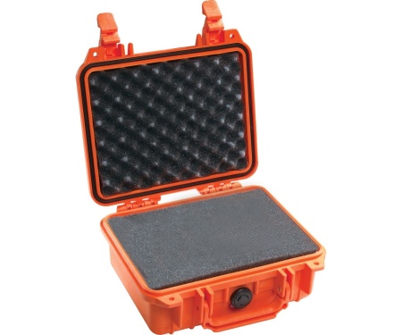 Geanta rigida submersibila Peli SmallCase 1200 Orange cu burete Pick N Pluck