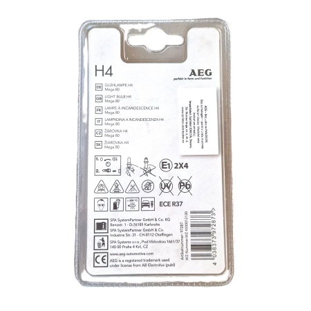 Autóizzó H4 12V AEG Mega +80% 97287 - Img 4