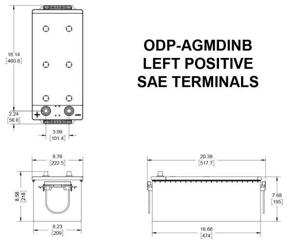 Baterie AGM Odyssey Perfformance Marine ODP-AGMDINB 12V 170Ah 1300A - Img 2