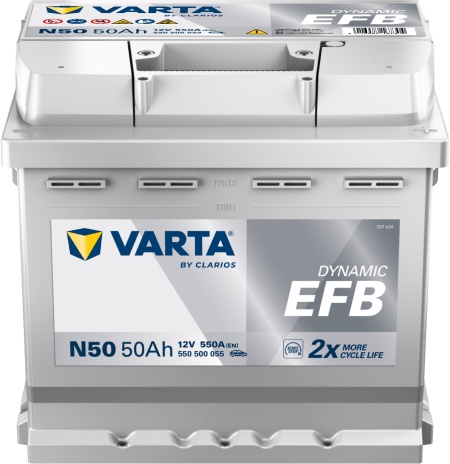 Varta Dynamic EFB 50Ah N50