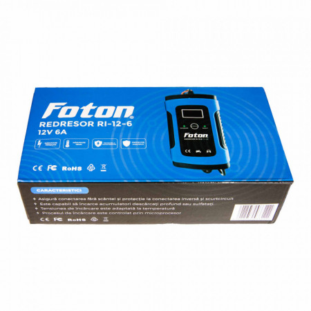Redresor inteligent Foton RI-12-6 cu desulfatare în cutie