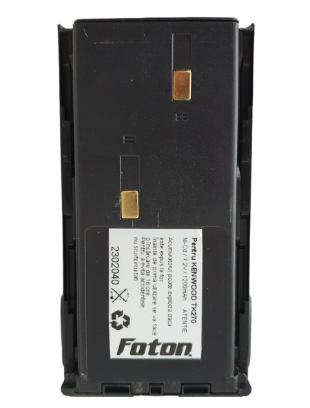Acumulator Foton NiCd de 1200mAh pentru stație emisie-recepție KENWOOD TK270
