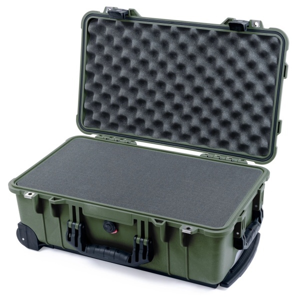 Troler rigid Peli 1510 Kaki cu burete pretaiat