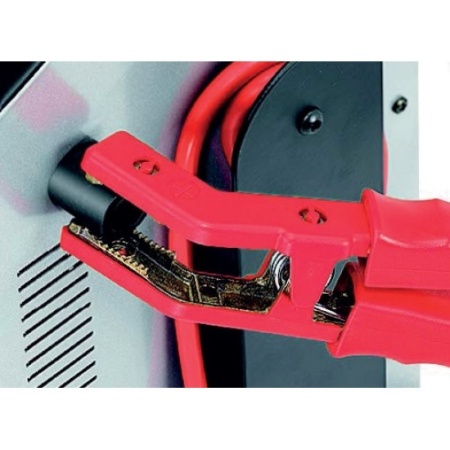 Detalii clești la redresor profesional cu functie de pornire Titan 100 12/24V 70A
