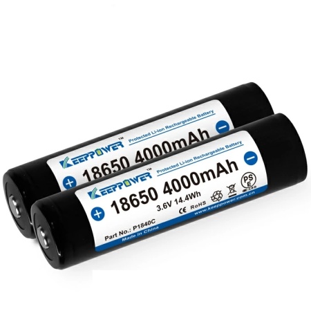 Set of 2 x Battery with BMS KeepPower 18650 3.6V 4000mAh - Img 2
