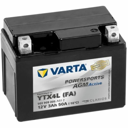Varta AGM Active YTX4L-4 503909 3Ah motorkerékpár akkumulátor