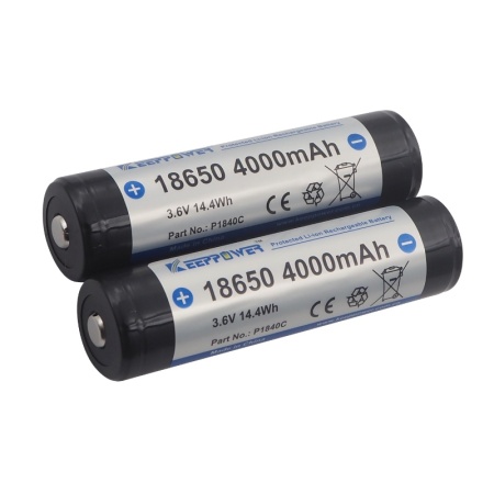 2 db KeepPower 18650 3,6 V 4000 mAh akkumulátor BMS-sel - Img 8