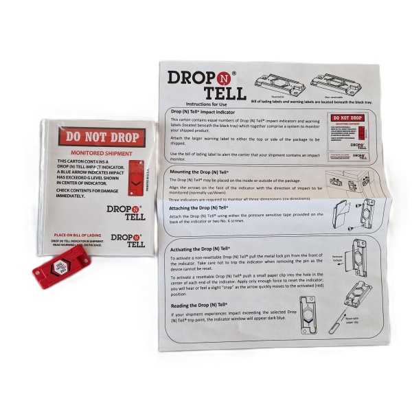 Indicator de impact resetabil compatibil Drop'n'Tell 25G - Img 9