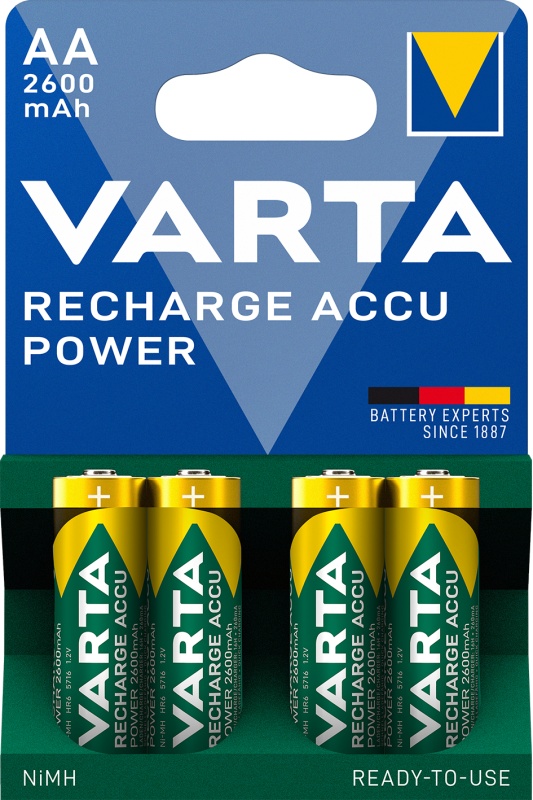 Set of 4 AA batteries Varta 5716 of 1.2V 2600mAh - Img 5