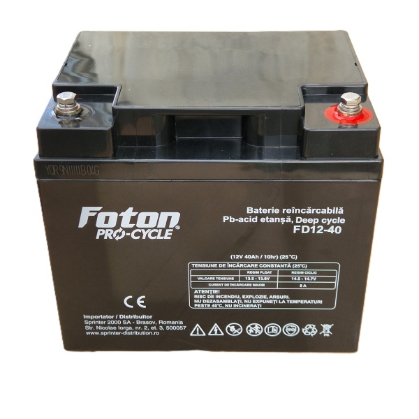 Stationary battery Foton FD12-40Ah - Img 2