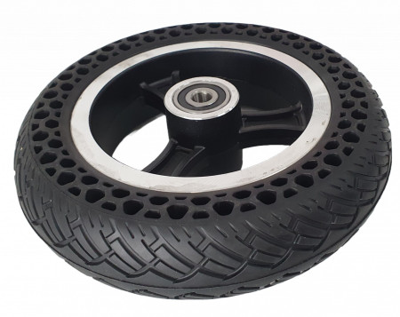 Set roată AA8.5X2.0F-046 cu cauciuc plin și rulmenți