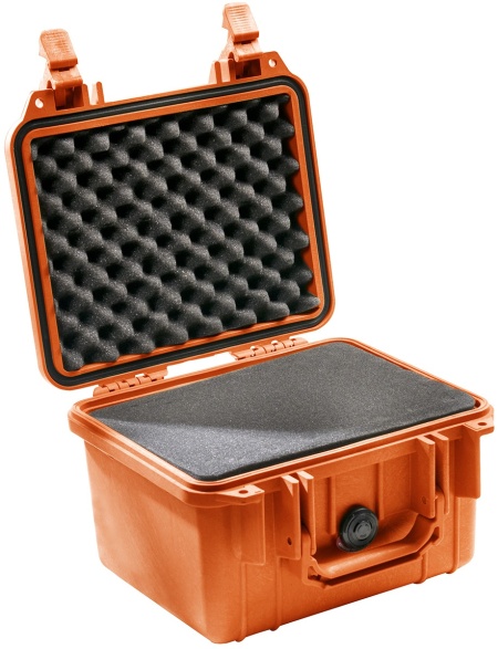 Geanta etansa Peli SmallCase 1300 Orange cu burete Pick N Pluck