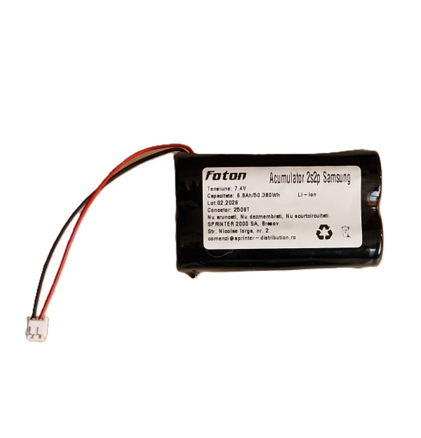 Acumulator Li-Ion 4x18650 7.4V 6800mAh (celule Samsung)
