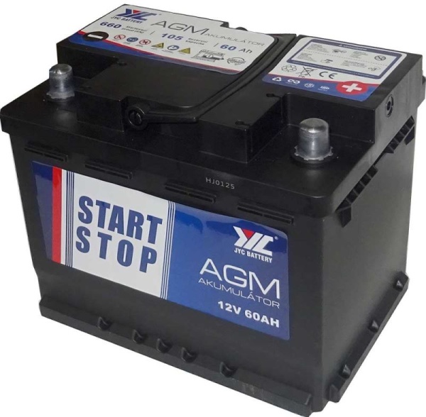 Baterie auto JYC AGM 60Ah 660A in format L2 - Img 3