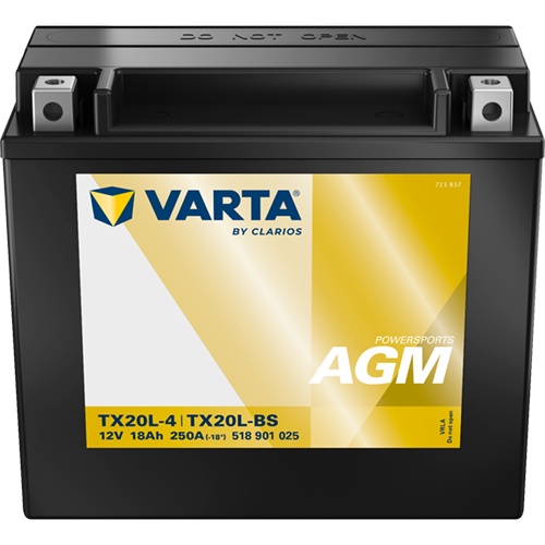 Baterie Moto AGM 12V 18Ah Varta Powersports TX20L-4 / 518901025