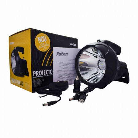 Proiector reîncărcabil Foton L10 cu LED de 10W (Li-Ion) set complet