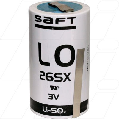Baterie cu Litiu SAFT LO26SX tip D de 3V și 7.75Ah