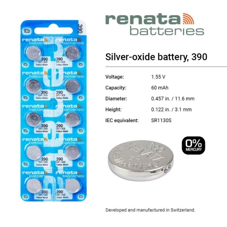 Baterie de ceas Renata 390