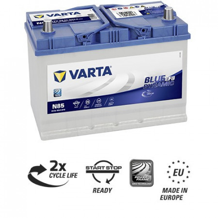 Varta Batteria Auto N80 EFB 80 AH 800A Start & Stop Blue Dynamic