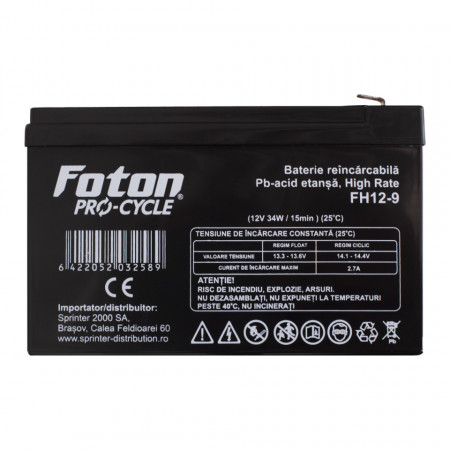 Acumulator Foton VRLA FH12-9Ah High Rate