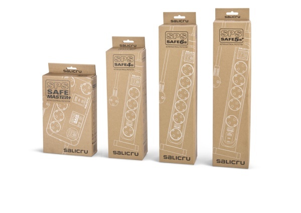 Multiprize rotative cu protectie Salicru SPS SAFE 4S în cutii