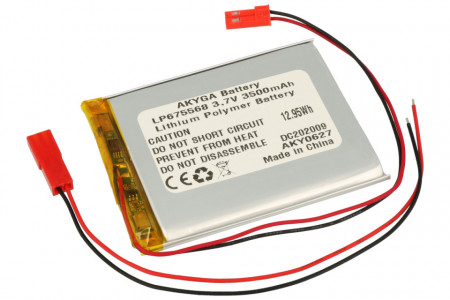 Acumulator Li-Polimer LP675568 de 3.7V și 3500mAh