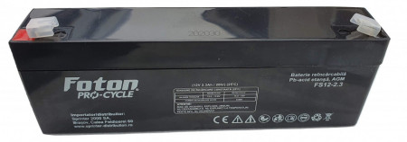 Acumulator VRLA Foton de 12V 2.3Ah
