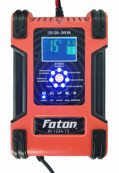 Redresor inteligent Foton RI-1224-12 cu desulfatare