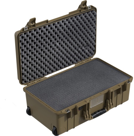 Geanta/Troler de protectie Peli 1535 Air Case Cafeniu (Tan), cu burete Pick N Pluck