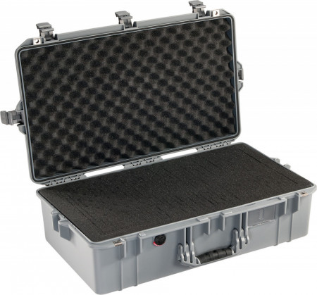 Geantă de protecție Peli Air Case 1605 silver cu burete Pick N Pluck