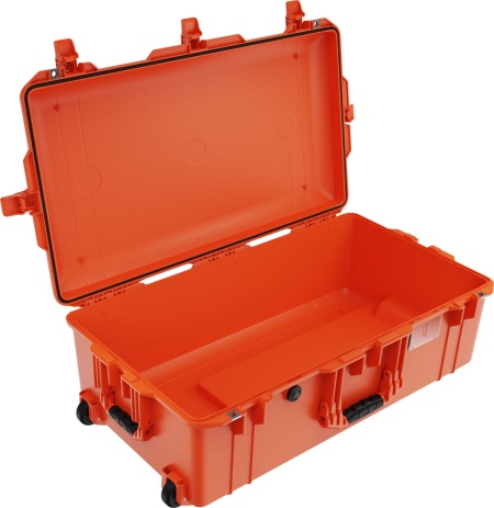 Troler si valiza de protectie Peli 1615 Air Case orange