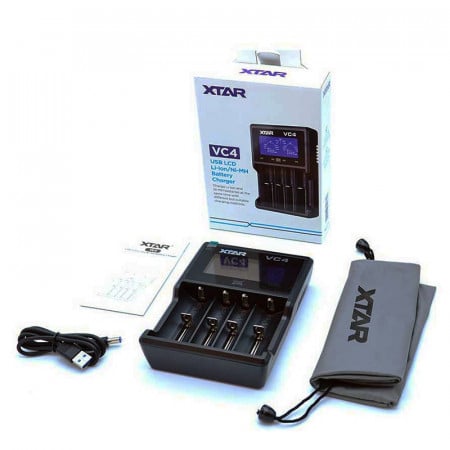 Incarcator baterii XTAR-VC4 Li-Ion și NiMH/NiCd