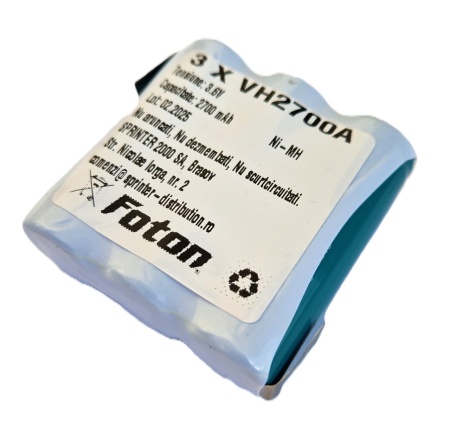 Acumulator 3VH2700A de 3.6V și 2700mAh pentru etilotest