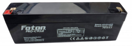Acumulator VRLA Foton de 12V 2.3Ah