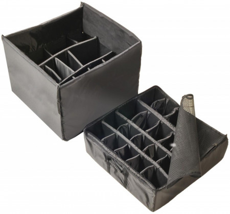 Geantă rigidă Peli 0370 Cube Case cu divider