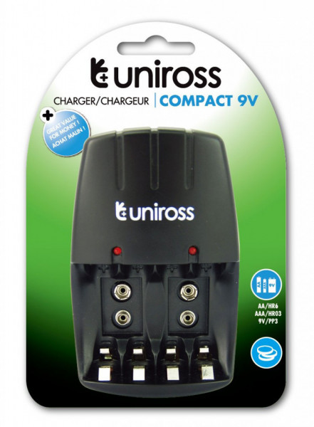 Incarcator Uniross Compact 9V/AA/AAA Charger