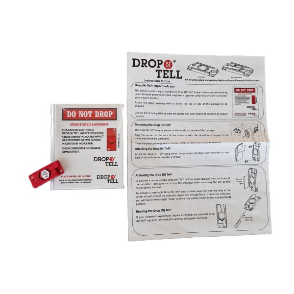 Indicator de impact resetabil compatibil Drop'n'Tell 15G - Img 9