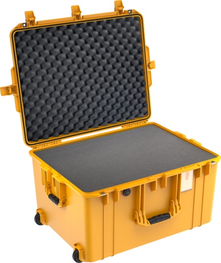 Troler de protectie Peli Air Case 1637 galben cu burete Pick N Pluck