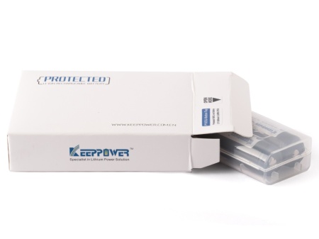 Set de 2 acumulatori KeepPower 18650 de 3.6V și 4000mAh cu BMS în cutie