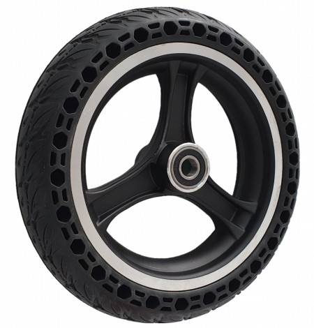 Wheel set AA10X2.125F-037 with solid rubber and bearings