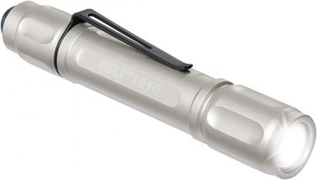 Lanternă din aluminiu Peli SmallLite 1910 tip stilou gri
