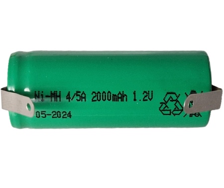 Acumulator NiMH 4/5A de 1.2V și 2000mAh cu lamele