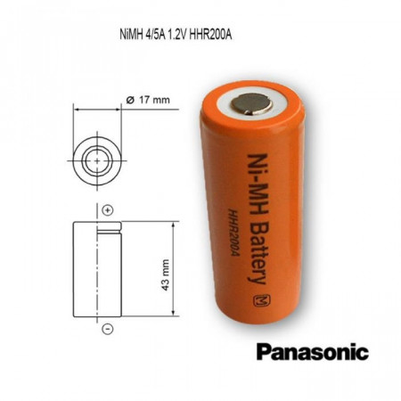Acumulator NiMH 4/5A Panasonic 1.2V 2000mAh
