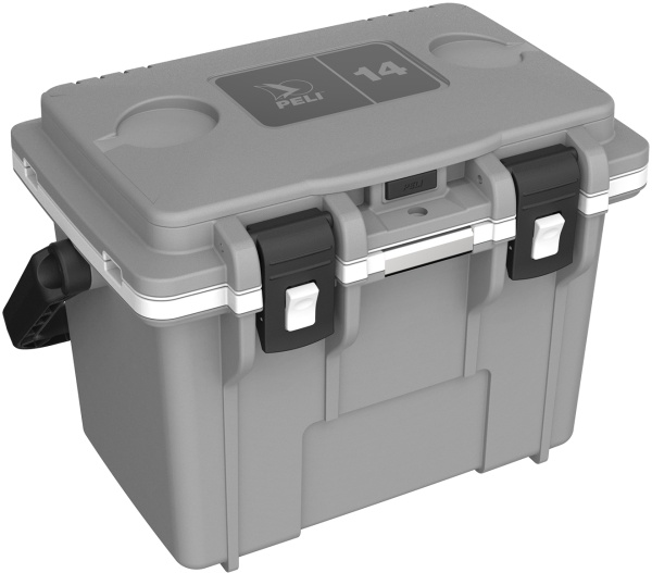Peli 14QT Personal Cooler - geanta 14 litri, gri/alb